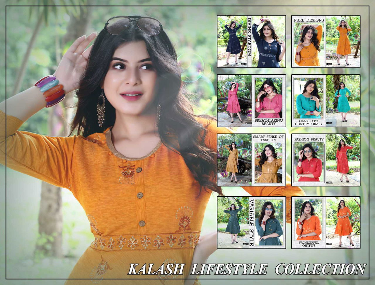 Trendy Orchid Ethnic Wear Fancy Designer Kurtis Collection
